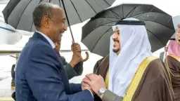 رئيس مجلس السيادة السوداني يصل...