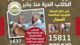 الزراعة تحصن 15811 كلبا ضد...