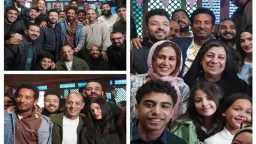 عمرو سعد يحتفل بانتهاء تصوير...